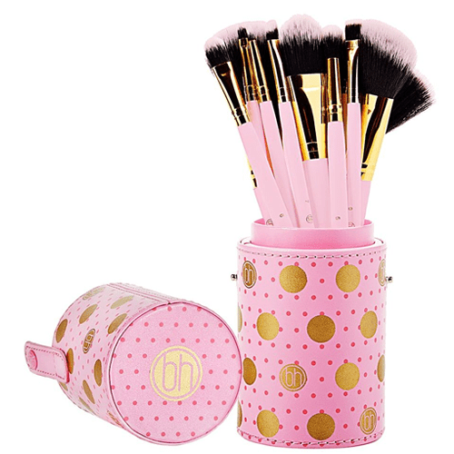 56780083_BH Cosmetics Pink Dot Collection Brush Set - 11 Pieces-500x500